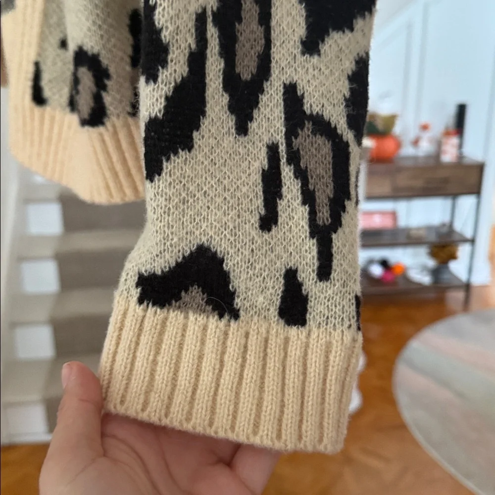 So Me Leopard Print Tie Front Cardigan - Picture 3 of 5